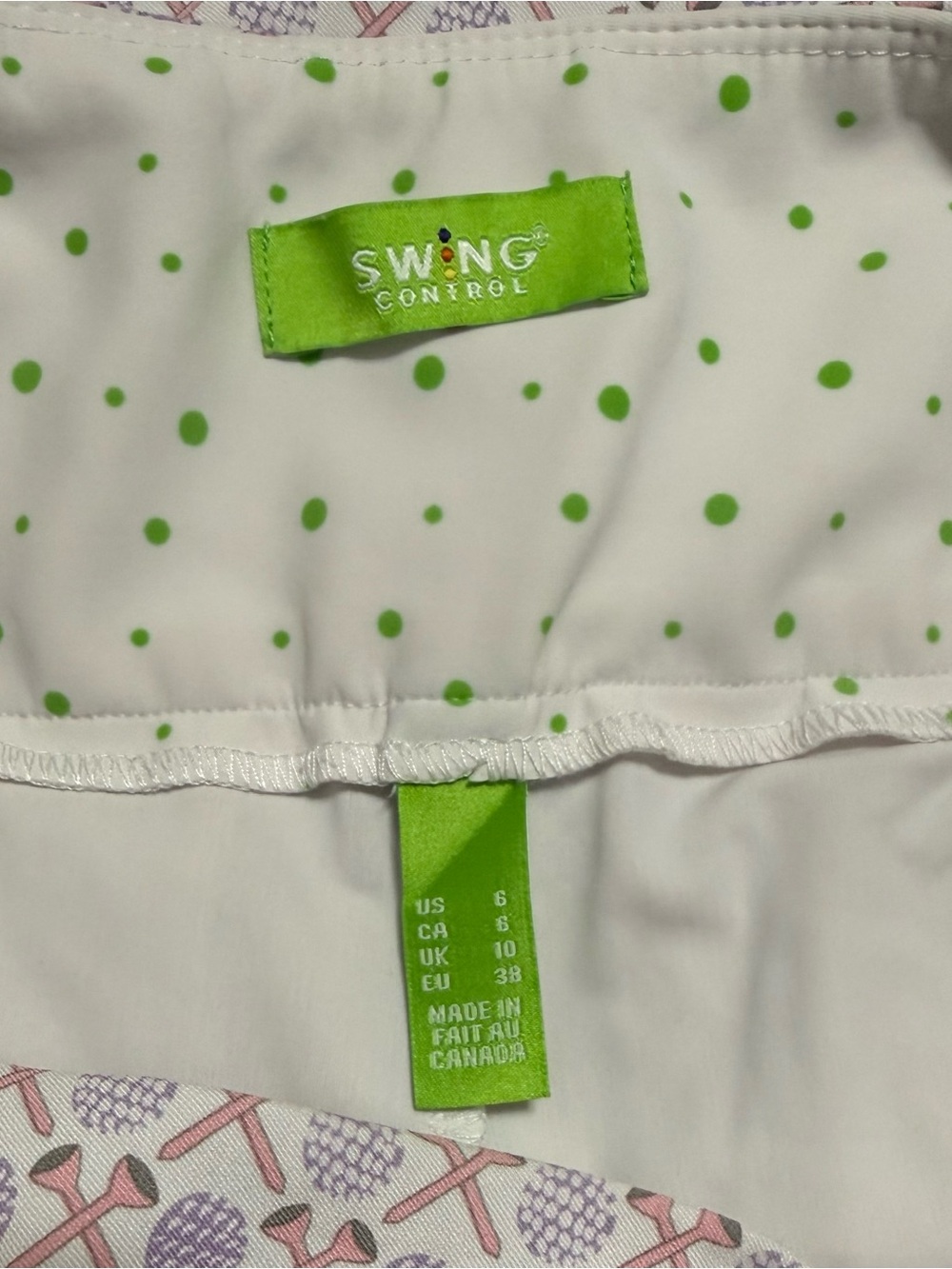 SWING CONTROL Golf Skort Skirt Size 6 Tennis Pickleball - Picture 5 of 8